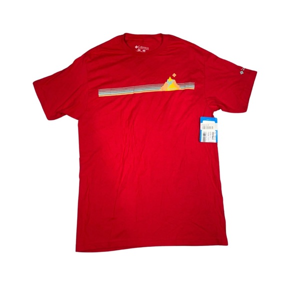 Columbia Other - NWT COLUMBIA Men’s T Shirt Medium Red Graphic Short Sleeve Athletic Outdoors